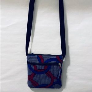 NEW Blue/Red African print cross body bag